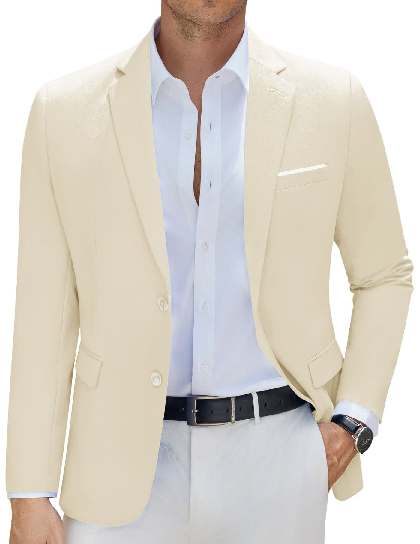 Slim Fit Business Casual Blazer Blazer coofandy 