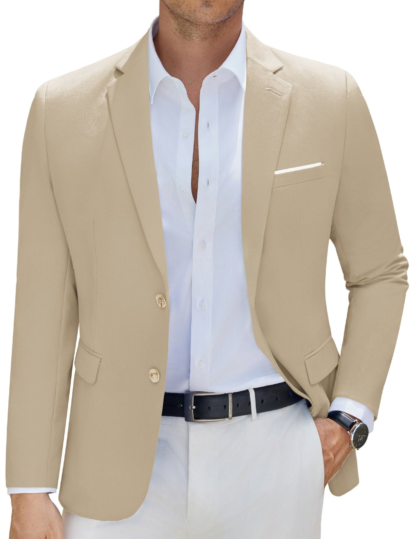 Slim Fit Business Casual Blazer Blazer coofandy 