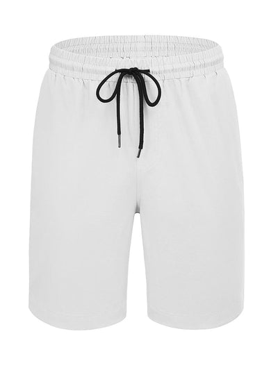 Casual Cotton Athletic Shorts (US Only) Shorts coofandy White S 