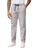 Casual Straight Leg Drawstring Chino Pants (US Only)