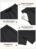 Casual Straight Leg Drawstring Chino Pants (US Only)
