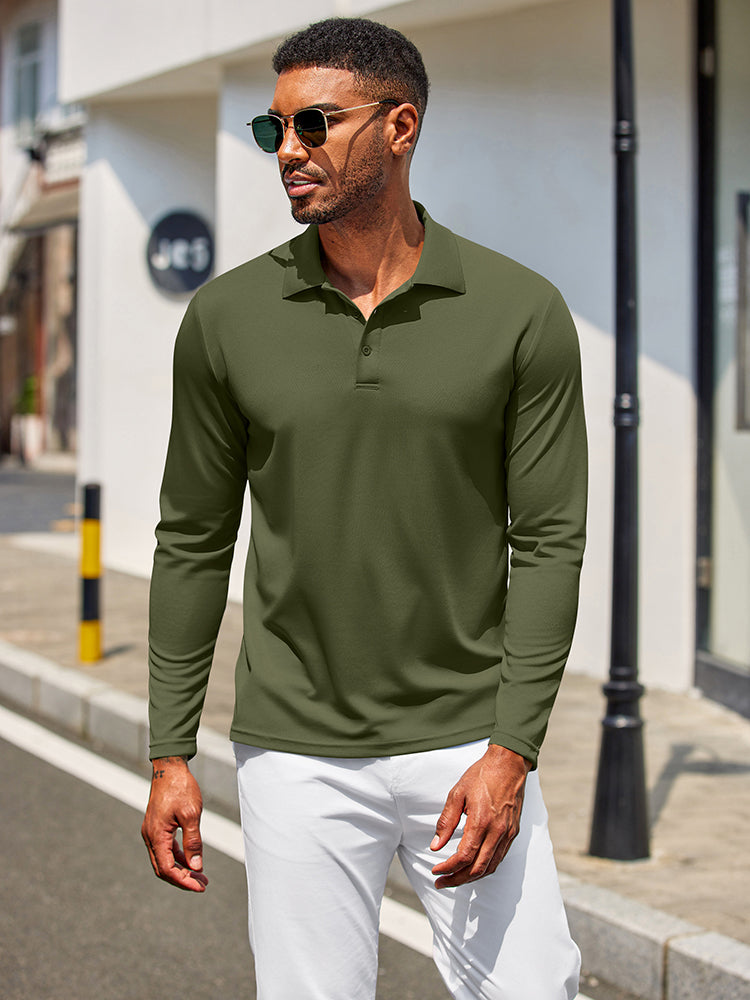 3-Pack Moisture Wicking Polo Shirt (US Only)