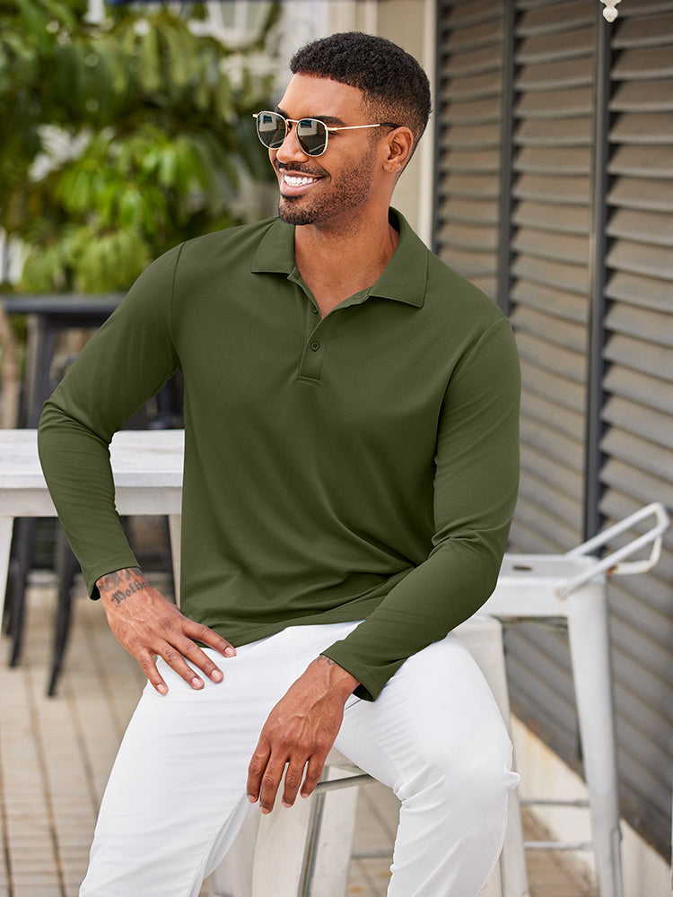 3-Pack Moisture Wicking Polo Shirt (US Only)