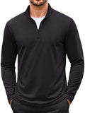 Thin Fleece Lined Quarter Zip Thermal Pullover (US Only)