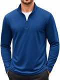 Thin Fleece Lined Quarter Zip Thermal Pullover (US Only)