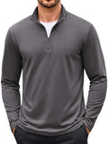 Thin Fleece Lined Quarter Zip Thermal Pullover (US Only)