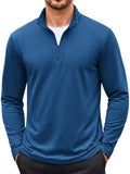 Thin Fleece Lined Quarter Zip Thermal Pullover (US Only)