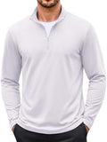 Thin Fleece Lined Quarter Zip Thermal Pullover (US Only)