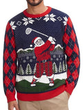 Halloween Ugly Knit Sweater Crewneck Graphic Pullover (US Only)