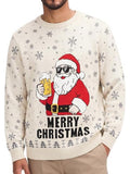 Halloween Ugly Knit Sweater Crewneck Graphic Pullover (US Only)