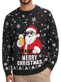 Halloween Ugly Knit Sweater Crewneck Graphic Pullover (US Only)