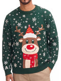 Halloween Ugly Knit Sweater Crewneck Graphic Pullover (US Only)