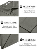 Classic Heathered Long Sleeve Polo Shirt (US Only)