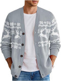 Holiday Knit Cardigan Sweater V Neck Button Down (US Only)