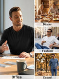 Essential 100% Cotton Long Sleeve Henley Shirt (US Only)