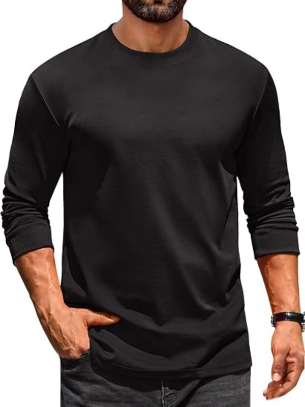 Casual Crew Neck Long Sleeve T-Shirt (US Only)