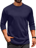 Casual Crew Neck Long Sleeve T-Shirt (US Only)