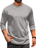 Casual Crew Neck Long Sleeve T-Shirt (US Only)