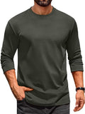 Casual Crew Neck Long Sleeve T-Shirt (US Only)