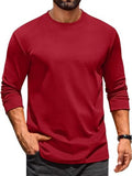 Casual Crew Neck Long Sleeve T-Shirt (US Only)