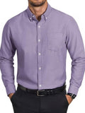 Cotton Oxford Long Sleeve Button Down Dress Shirt (US Only)