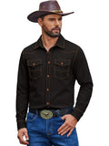 Western Cowboy Long Sleeve Button Down Work Shirt (US Only)
