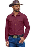 Western Cowboy Long Sleeve Button Down Work Shirt (US Only)