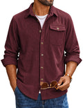 Corduroy Button Down Shirt Jacket (US Only)