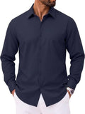Casual Long Sleeve Button Down Denim Shirt (US Only)