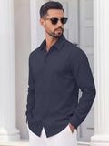 Casual Long Sleeve Button Down Denim Shirt (US Only)