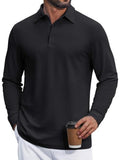 Cotton Pique Long Sleeve Classic Polo Shirt (US Only)