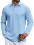 Cotton Pique Long Sleeve Classic Polo Shirt (US Only)