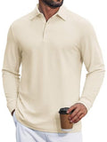 Cotton Pique Long Sleeve Classic Polo Shirt (US Only)