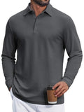 Cotton Pique Long Sleeve Classic Polo Shirt (US Only)