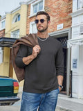 Essential 100% Cotton Long Sleeve Crew Neck Tee (US Only)