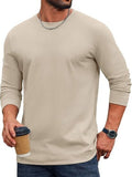 Essential 100% Cotton Long Sleeve Crew Neck Tee (US Only)
