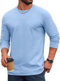 Essential 100% Cotton Long Sleeve Crew Neck Tee (US Only)