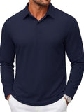 Refined Cotton Pique Long Sleeve Polo Shirt (US Only)