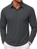 Refined Cotton Pique Long Sleeve Polo Shirt (US Only)