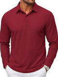 Refined Cotton Pique Long Sleeve Polo Shirt (US Only)