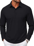 Refined Cotton Pique Long Sleeve Polo Shirt (US Only)