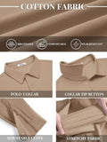 Refined Cotton Pique Long Sleeve Polo Shirt (US Only)