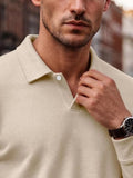 Modern V-Neck Knit Polo Sweater (US Only)