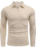 Modern V-Neck Knit Polo Sweater (US Only)