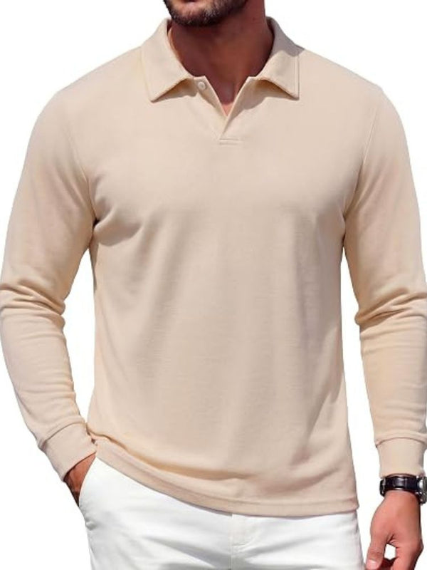 Modern V-Neck Knit Polo Sweater (US Only)