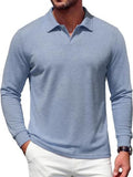 Modern V-Neck Knit Polo Sweater (US Only)