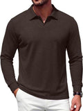 Modern V-Neck Knit Polo Sweater (US Only)