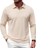 Modern V-Neck Knit Polo Sweater (US Only)