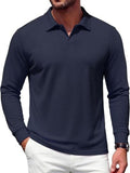 Modern V-Neck Knit Polo Sweater (US Only)