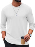 Crew Neck Long Sleeve Basic Soft Casual T-Shirt (US Only)